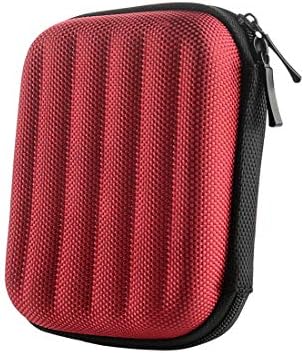 Geekria Shield Case Compatible with Beat, JBL, Plantronics Headphones, Replacement Protective Hard Shell Travel Carrying Bag with Cable Storage (Red)