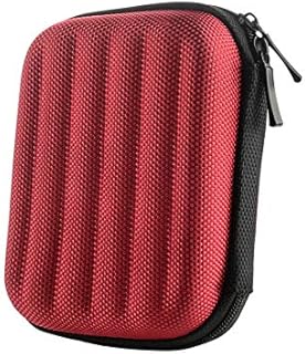 Geekria Shield Case Compatible with Beat, JBL, Plantronics Headphones, Replacement Protective Hard Shell Travel Carrying Bag with Cable Storage (Red)