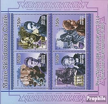 Togo 3919-3922 Sheetlet Complete.Issue. unmounted Mint/Never hinged ** MNH 2011 Marie Curie Stamps for Collectors Celebrities/Film/Theater/Radio