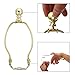 Tool parts 1 Set 6 Inch Lamp Harp Kit With Finial Lamp Shade Bracket Holder Gold Tone