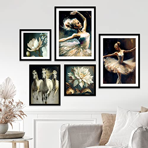 Image of kotart Modern Art Wall Painting Home Decoration With Frame For Living Room Bed Room Hotel Wall Decor Digital Reprint (Art 6, 13W X 17L INCH)