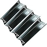 Porcelain Enamel Steel Heat Shield (4-pack) / Heat Plate for Specific Gas Grill Models Charbroil, Kenmore Sears, K-Mart, Nexgrill, Tera Gear Grills (Dimensions: 15