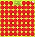Splatterburst Targets - 10 Pack 1 inch Stick & Splatter Self Adhesive Reactive Red Bullseyes - Gun - Rifle - Pistol - Airsoft - BB Gun - Pellet Gun - Air Rifle