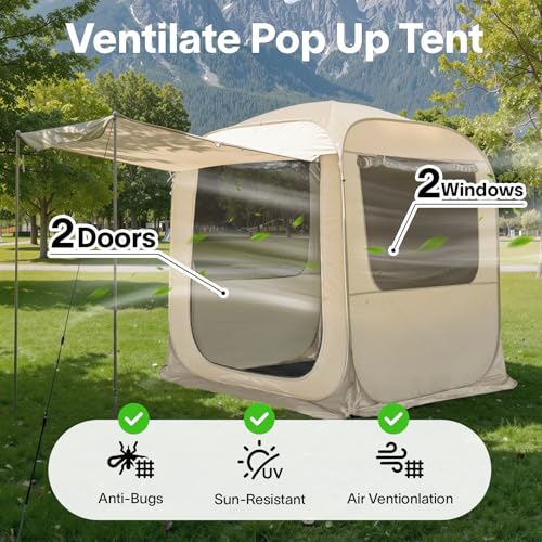 Alvantor SUV Tailgate Tent with Sunshade