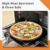 TeamFar Pizza Pan, 13.5 Inch Large Pizza Oven Tray Round Baking Pans with Stainless Steel Core & Nonstick Coating, for Roasting Serving, Non-Toxic #5