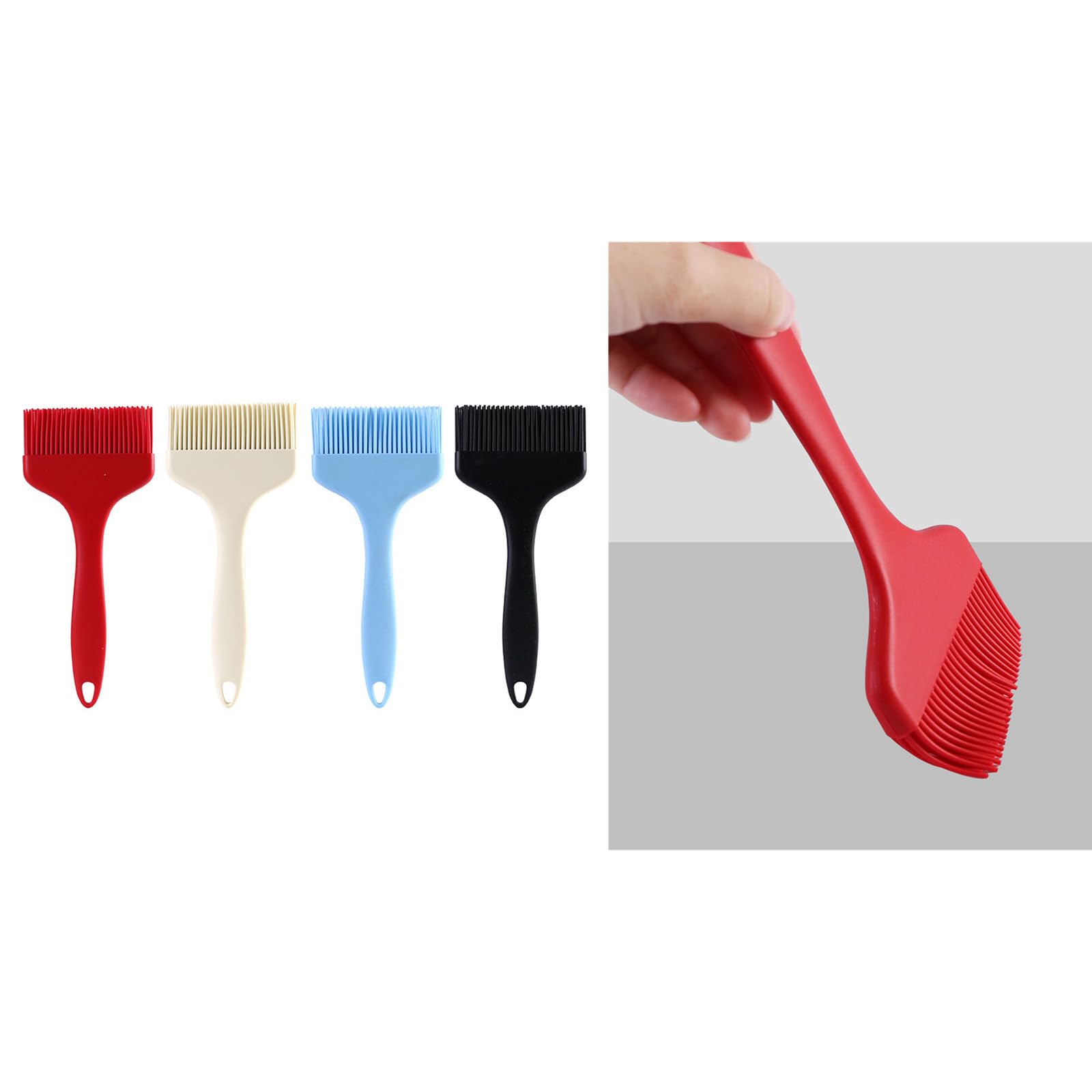 Wide Large Silicone Pastries Brush Dishwasher Safe Oil Brush Basting Brush For Bakings Cooking Grilling