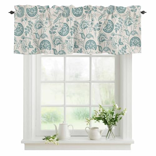 Cenefas florales de color turquesa para...