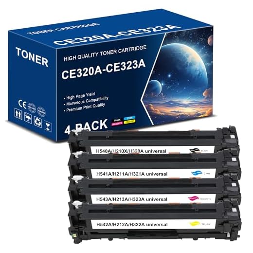 Office Ink Toner CE320A CE321A CE322A CE323A 128A Tonerpatron ersättning för HP ProCM1411fn / CM1412tn / CM1415fnw / CM1413FN / CM1415FN / M1416FNW / CM1417FNW skrivare
