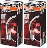 OSRAM TRUCKSTAR PRO R5W, lámpara de señal halógena, 5627TSP, lámpara para camión de 24 V, caja plegable (10 lámparas) (Paquete de 2)