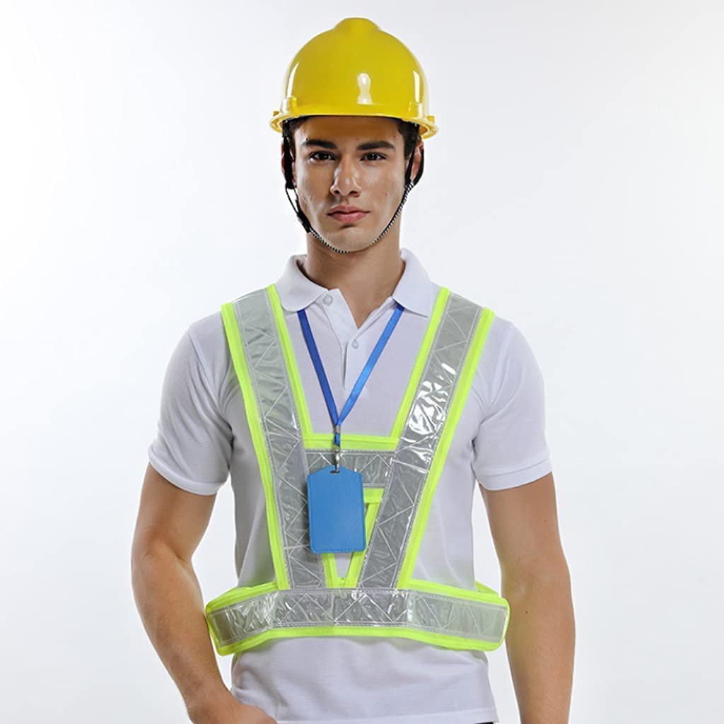 IRYZE Gilet Alta Visibilità Gilet di Sicurezza Giubbotto Da Corsa Notturno Riflettente Giubbotto Di Sicurezza Leggera Gilet Riflettente Gilet Catarifrangente