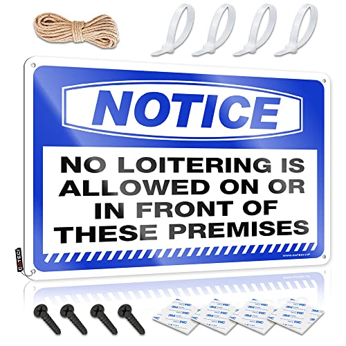 Décoration de grotte pour homme No Loitering, cadeau de patio idéal