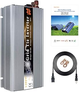 Marsrock 1300W Grid Tie Inverter 50Hz/60Hz Auto 20-50VDC to 90~140VAC Pure Sine Wave