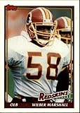 1991 Topps Football Card #197 Wilber Marshall