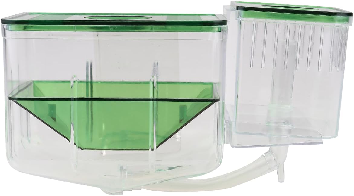 DOITOOL Pneumatic Hatching Box Aquarium Isolation Tank for Fish Fry Nursery Transparent Fish Tank Fry Box with Self-Guided Circulation for Home Aquatic Pets