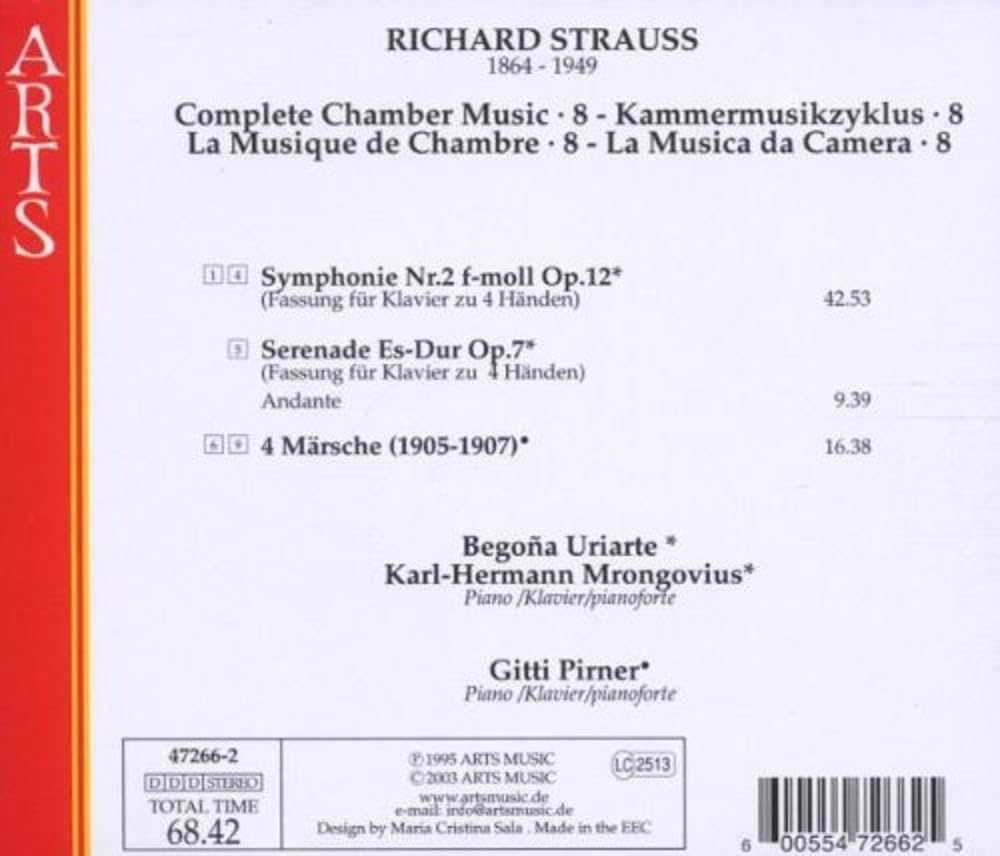 R Strauss: Complete Chamber Works, Vol.8