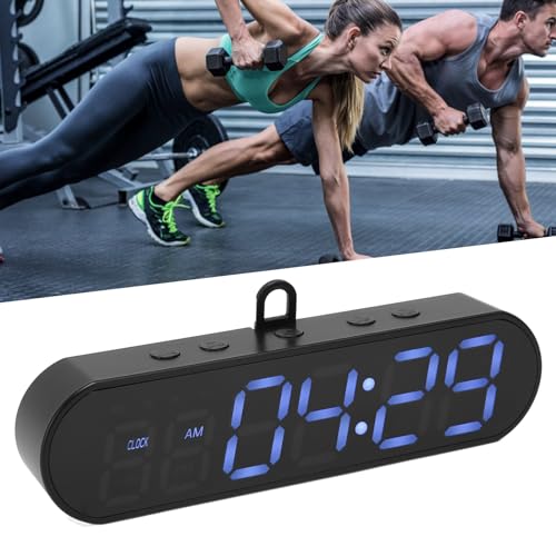 Cronómetro portátil para gimnasio multifuncional, con batería recargable de 1000 mAh vía USB, para entrenamiento intervalo, boxeo, HIIT y fitness miniatura 5
