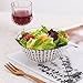Cereal Bowl Porcelain Soup Bowls - Ceramic Bowl Set 23 oz - 6 Inch Japanese Bowls Black and White for Serving Salad | Ramen | Noodle | Pho | Oat | Oatmeal - Microwave and Dishwasher Safe - Set of 6