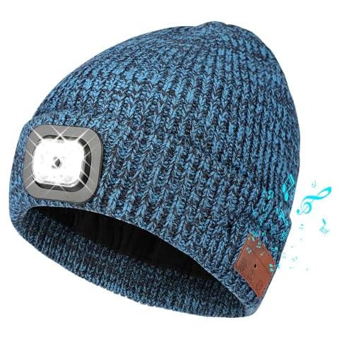 TAGVO Bluetooth Beanie Hat with LED Light Cover