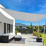 【Garantía de Alta Calidad】Toldos impermeables exterior hecho de 100% Polietileno de Alta Densidad 180GSM nuevo con doble revestimiento de PU, puede alcanzar efectivamente el 95% de protección UV (UPF50+). Resistente al desgarro/A prueba de humedad/A prueba de moho/Resistente/Insípido. No se recomienda su uso en condiciones de lluvia intensa y ventisca.