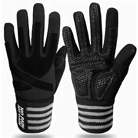 FINGER TEN Weight Lifting Gloves with Wrist Support Cover