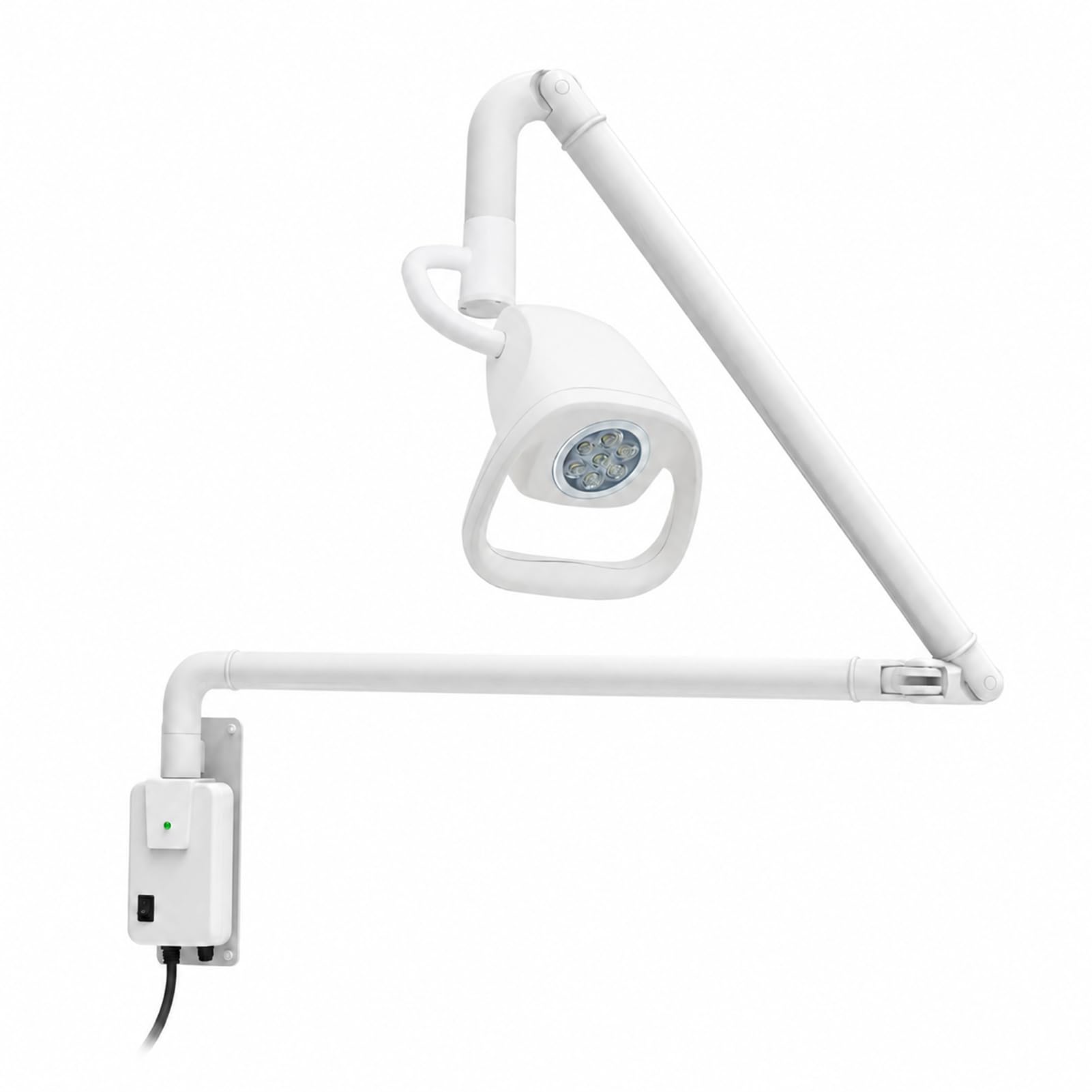 SenhE Lampada Chirurgica LED a Parete, Braccio Articolato, Luce Fredda 4000-5000K, 21W, Ideale per Studio Dentistico e Ambulatori Medici, AC 90-240V