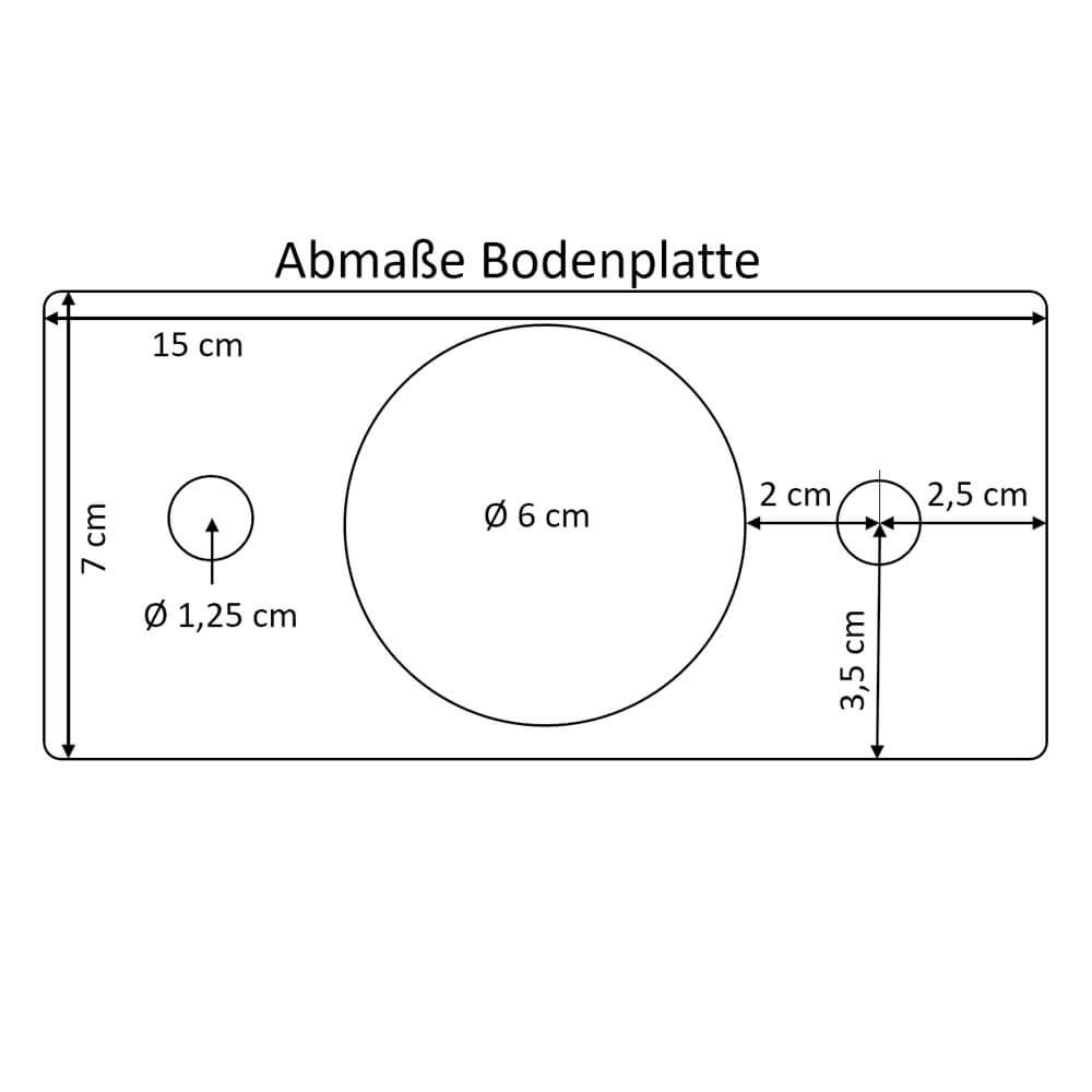 ROBUSTO Wandschutzbügel, gelb/schwarz, aufdübeln, Stahl, Ø 6 cm, 100 x 30 cm, Art.-Nr. 71094 | Rammschutzbügel | Rammschutz | Wandschutzbügel