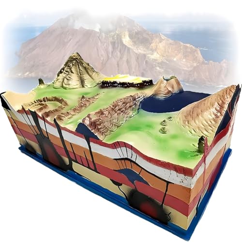 Plaques tectoniques expliquées par une maquette 3D de volcan pour simplifier l'enseignement