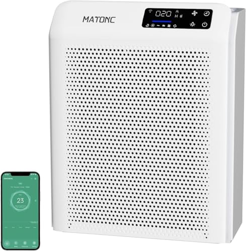 Image of Smart Air Purifier WiFi App Control Air Cleaner with Air Quality PM2.5 Display, Sleep Mode, Auto Mode