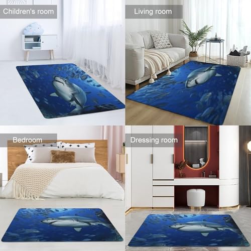 Tapis de chambre en velours de corail lavable pour une maison moderne