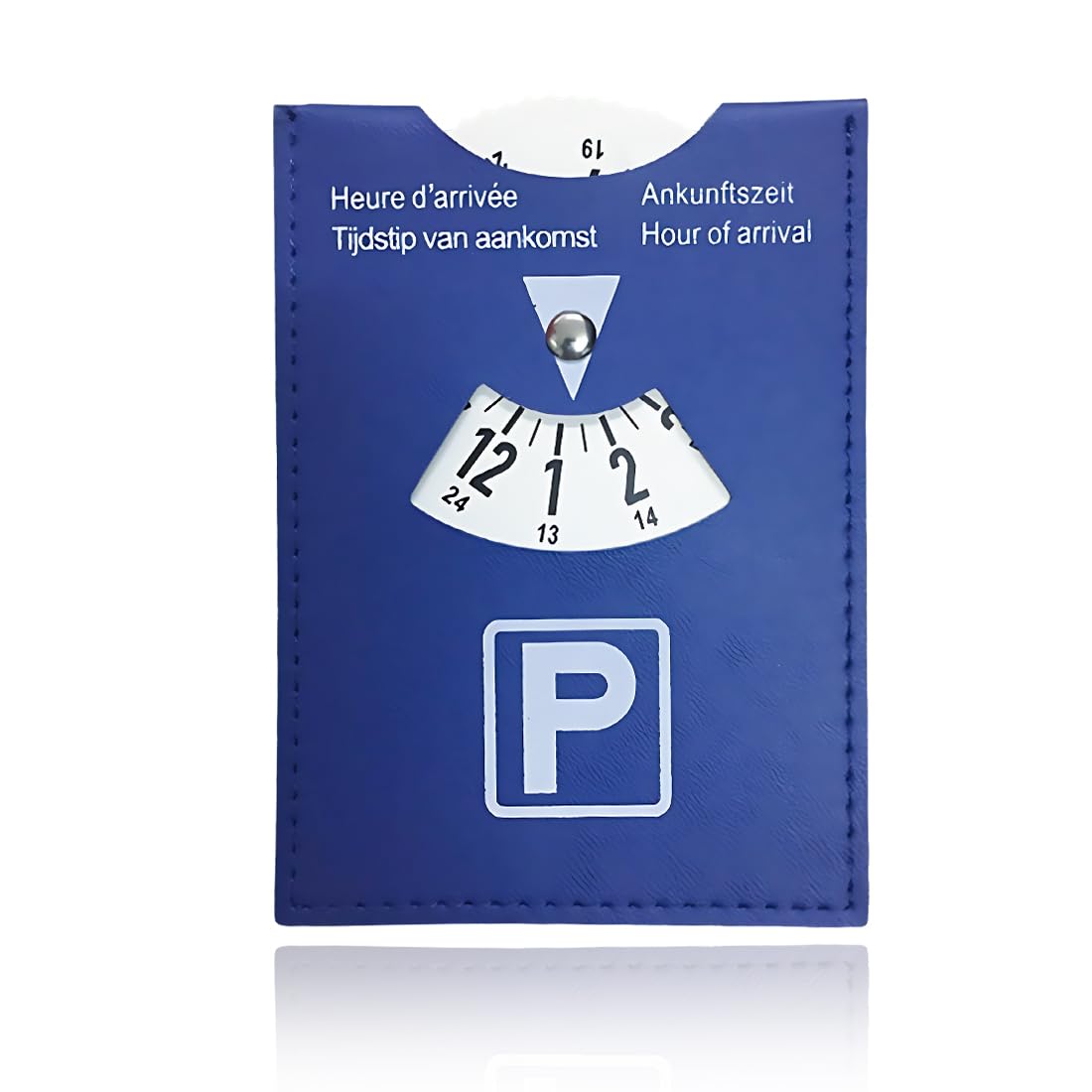 1 discos de aparcamiento,Disco de aparcamiento, Reloj de parquímetro,Para Coche, Moto y Autocaravana,Azul