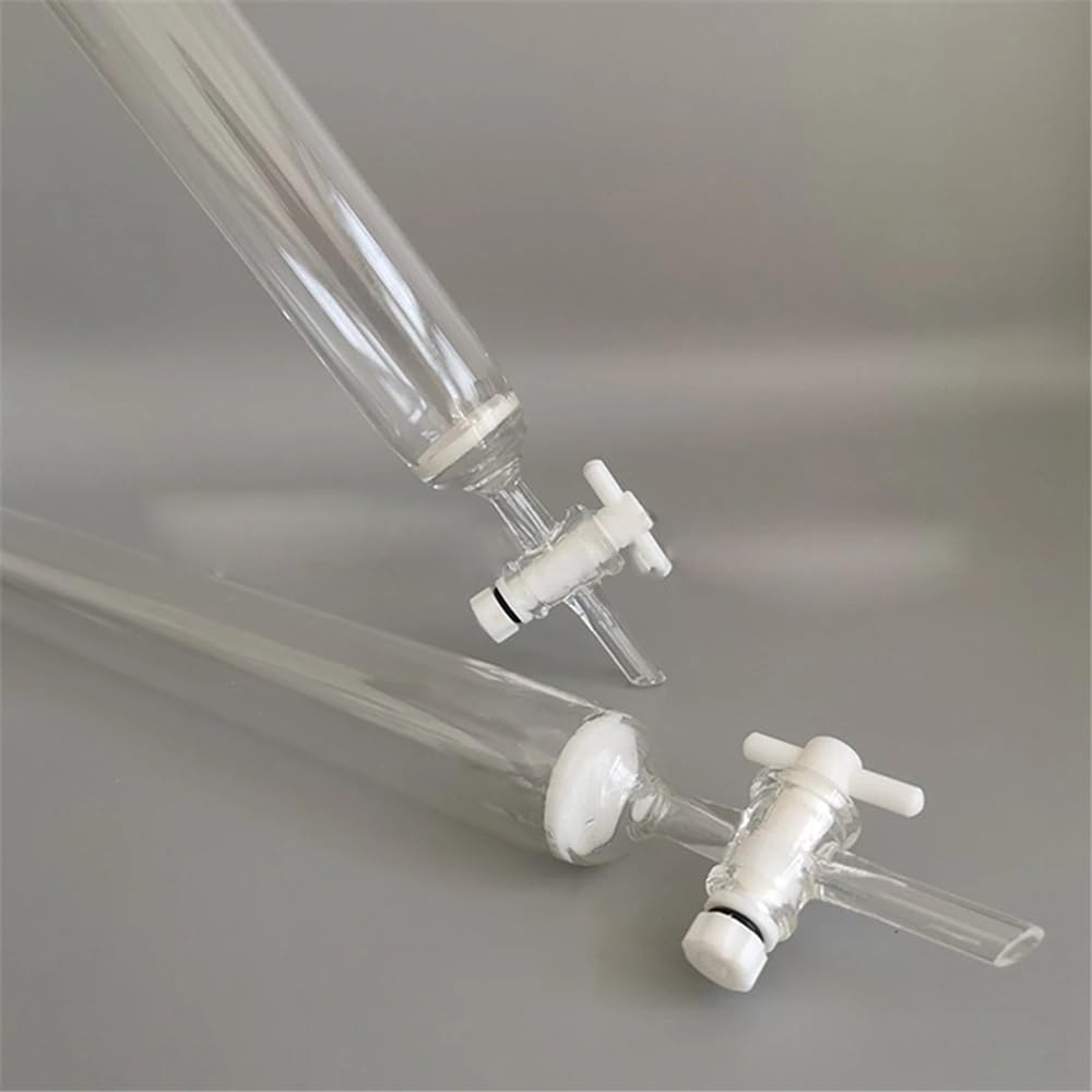 Strumenti da laboratorio e attrezzature 1 pz. Calibro 24# Colonna cromatografica in vetro con anima in sabbia con colonna a bocca standard con pistone(22x200mm)