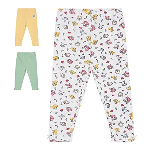 Image of miniklub Girls Pack of 3 Ankle-Length Leggings