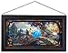 Thomas Kinkade Cinderella Wishes Upon A Dream 13″ x 23″ Framed Glass Art