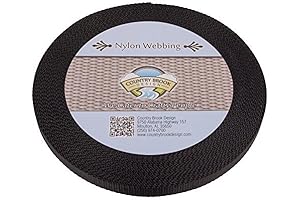 Country Brook Design 1/2 Inch Heavy Duty Nylon Webbing - Essential for Outdoor Projects