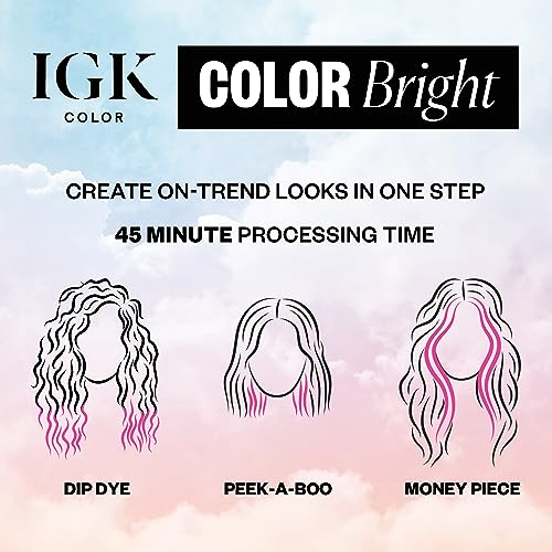 IGK Color Bright One Step Bleach & Color Kit miniatura 5
