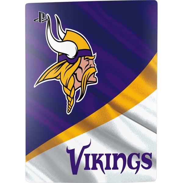 Skinit Decal Gaming Skin Compatible with PS5 Digital Edition Bundle - Officially Licensed NFL Minnesota Vikings Design