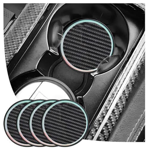 Juego de 4 Porta Vasos Luminosos Antideslizantes para Auto miniatura 1