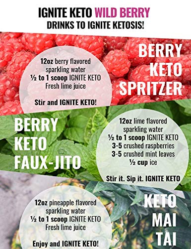 Ignite Keto Energy Supplement - 12g BHB Salts Plus Organic Caffeine - Ketone Drink for Ketosis, Energy, and Focus - Fuel a Ketogenic Diet - Best Beta Hydroxybutyrate Ketones Drink Powder Mix - Thumbnail 2