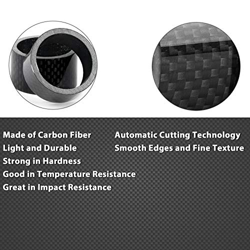 image for SANNIX 4 Pieces Bike Headset Spacers Bicycle Handlebar Carbon Fiber S