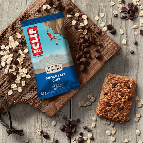 CLIF BAR Chocolate Chip Pflanzlicher Energieriegel, 12 x 68 g – Ansicht 6
