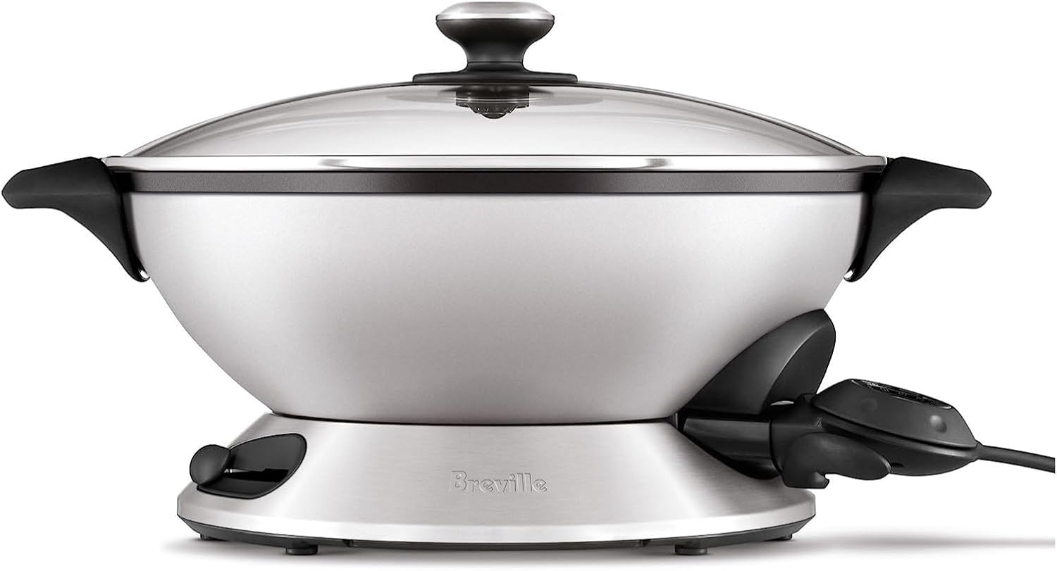 Breville the Hot Wok Pro Electric Wok, Electric Frying Pan, BREBEW800XL
