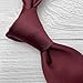 KissTies Mens 63'' Extra Long Burgundy Red Tie Business Wedding Necktie + Gift Box