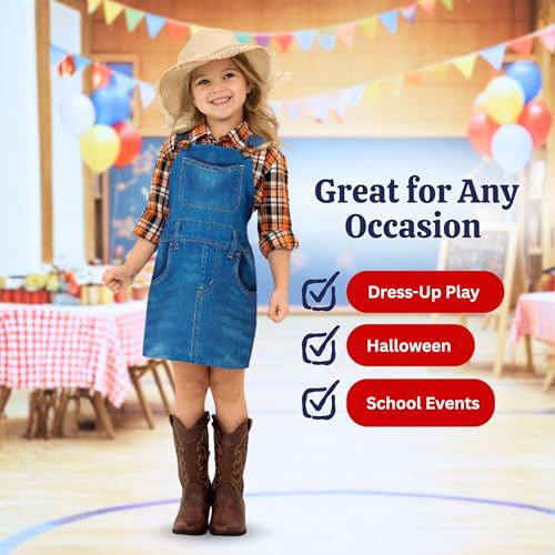 Disfraz completo de granjera para niñas talla T4 miniatura 6