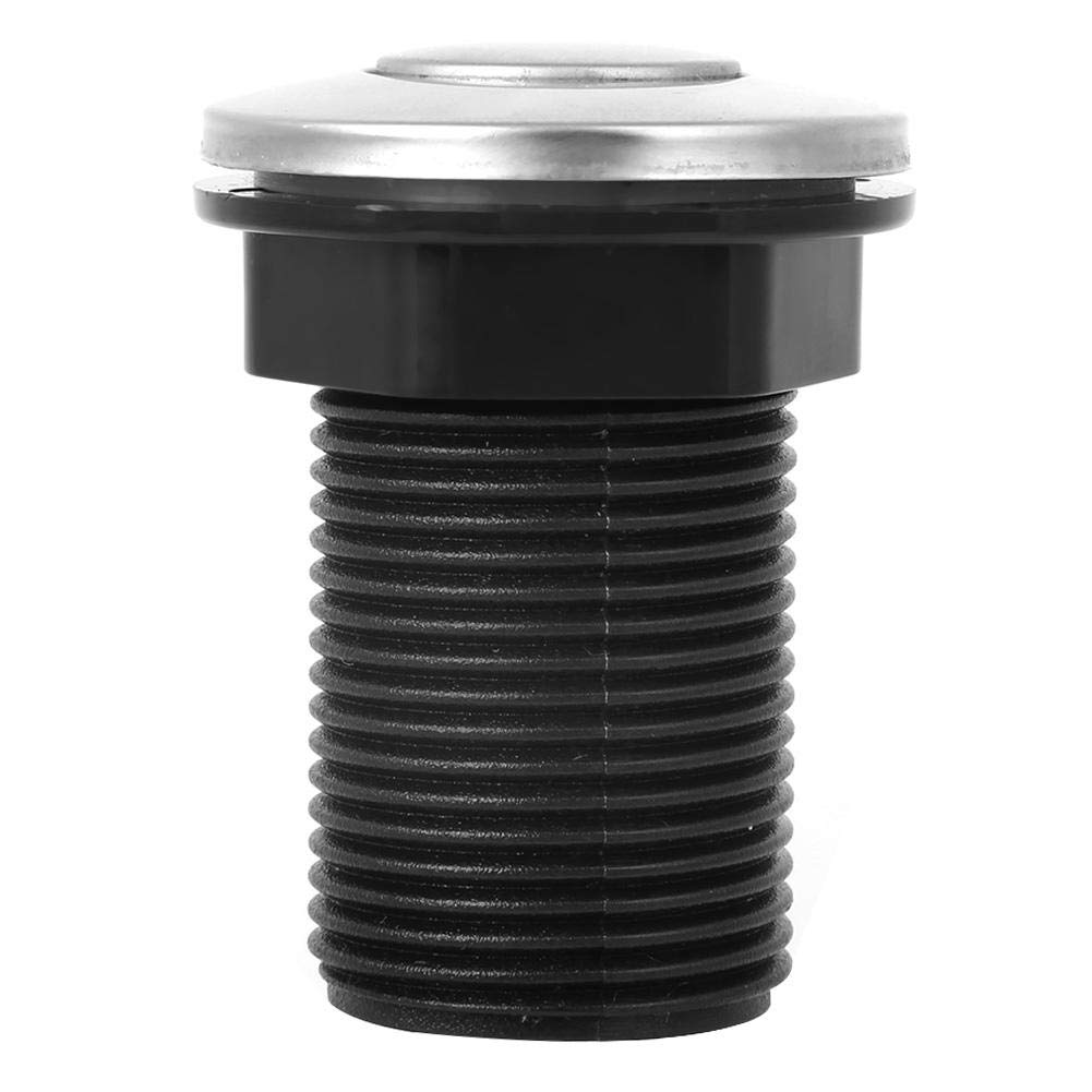 Kit de commutateur de bouton de tuyau d'air Interrupteur à poussoir activé par air pour baignoire d'élimination des ordures Convient pour la cuisine Élimination des ordures alimentaires Chauffe-eau él