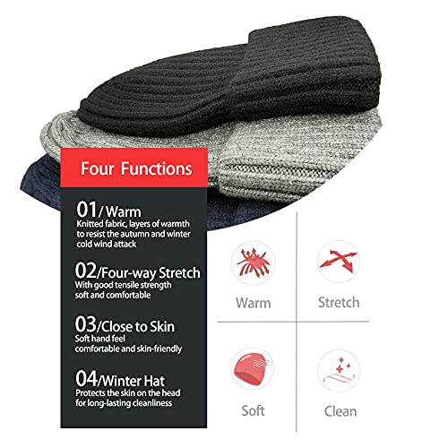 Irzaki Mens Beanie - Winter Hats For Men Women Cuff Fleece Beanie Knit Wool Skull Cap For Outdoor Activities And Daily Use Black #TOP3