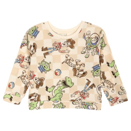Image of Disney Boys' Loungewear Waffle Knit Sweatshirt and Pants Set for Baby & Kids