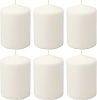 Vista 15 de Stonebriar Paquete de 3 velas altas de 3 x 3 pulgadas, 18 horas de larga duración, sin perfume, de cera blanca