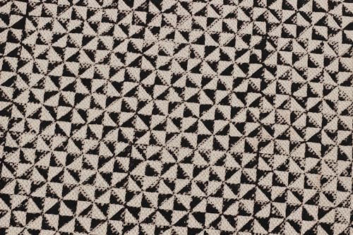 Tapis de couloir grand format 6,6 x 2,4 m en coton noir et beige intérieur - 6