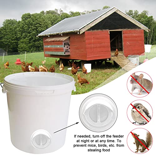 DIY Chicken Feeder Kit Automatic Poultry Gravity Feeder Kit for Buckets