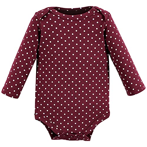 Image of Hudson Baby baby-boys Cotton Long-sleeve Bodysuits 5-pack